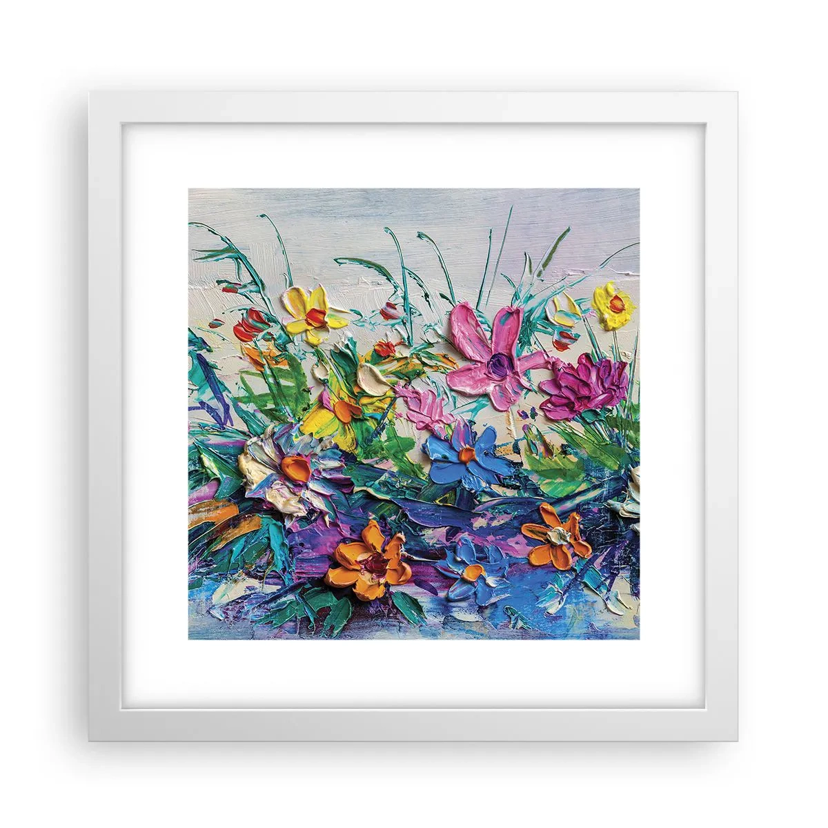 Plagát v bielom ráme - Vôbec nie zátišie - 30x30 cm