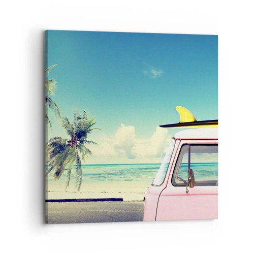 Obraz na plátne - Prázdniny, je čas začať - 70x70 cm