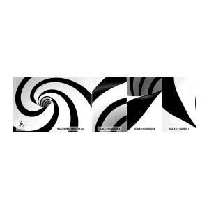 Vzorka samolepiacej fototapety Deluxe Sticker - Podľahnúť víru? - Abstrakcia, 3D, Vortex - 100x30 cm