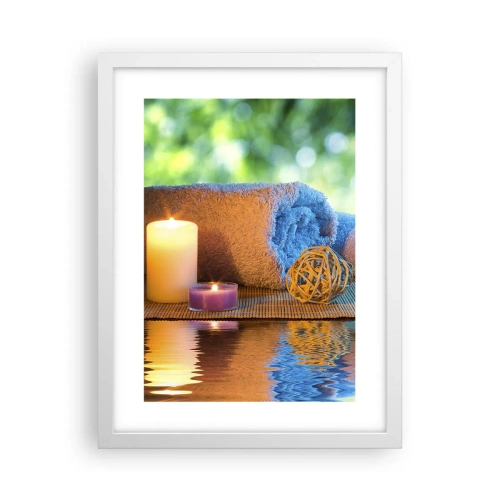 Plagát v bielom ráme - Čas pre telo - 30x40 cm