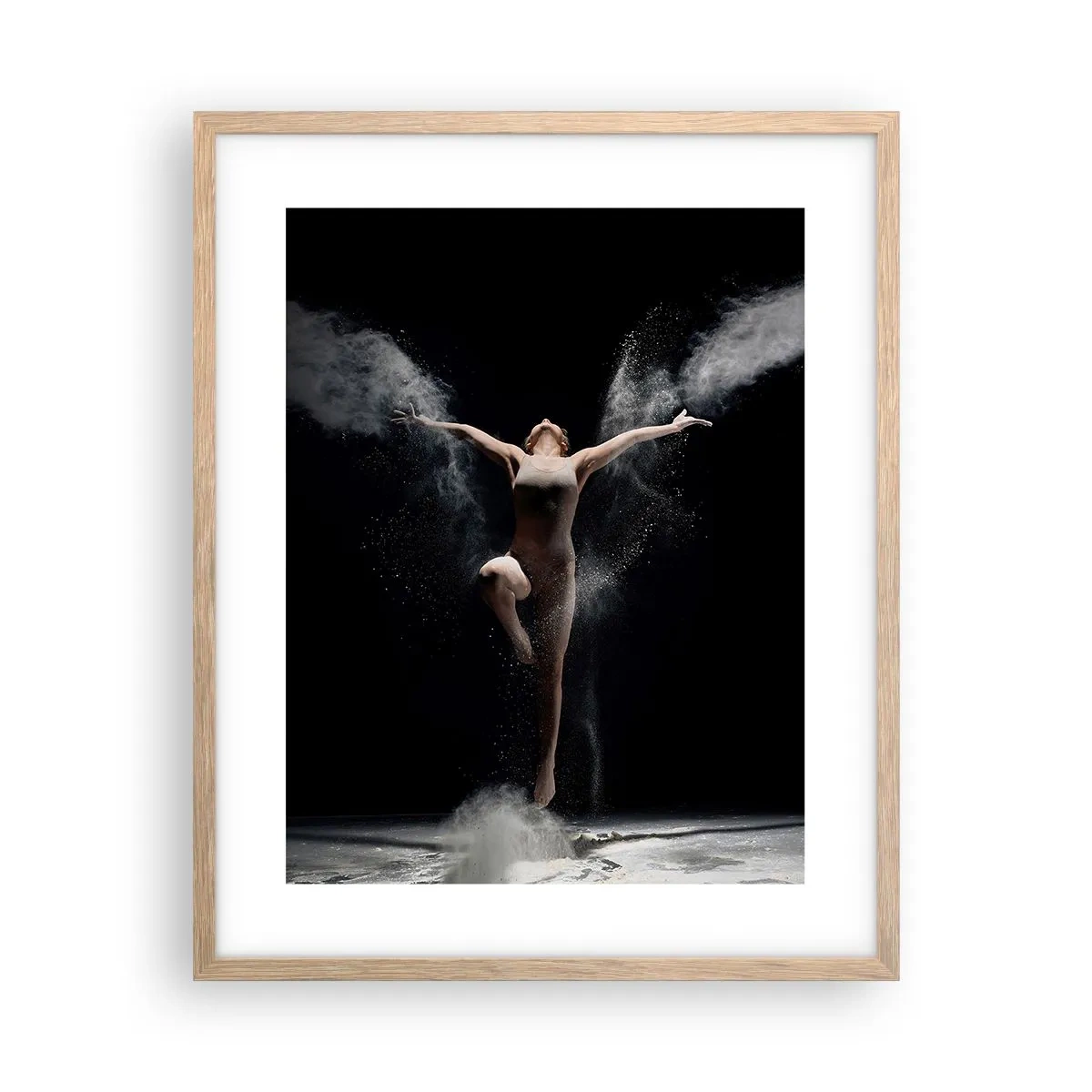 Plagát v ráme zo svetlého duba - Elfovia existujú - 40x50 cm