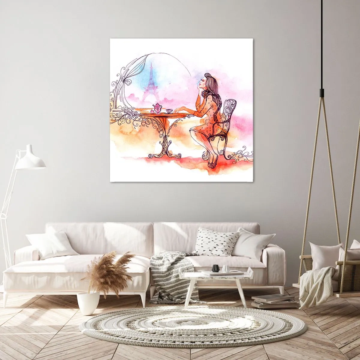 Obraz na plátne - Parížska elegancia - 50x50 cm
