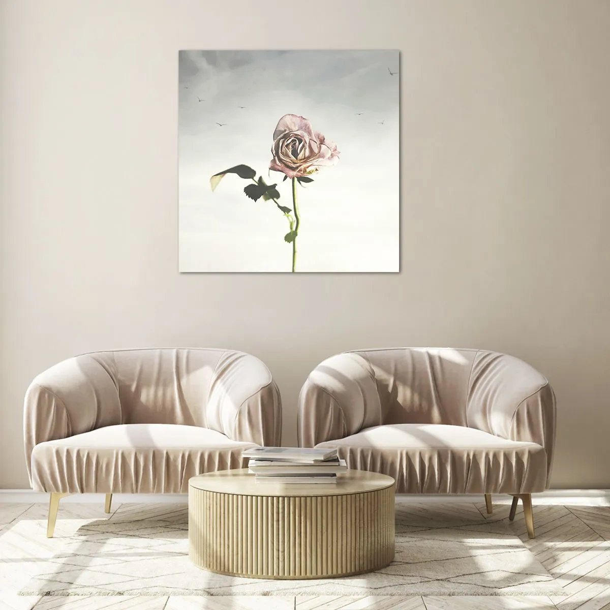 Obraz na skle - Vítanie jari - 40x40 cm