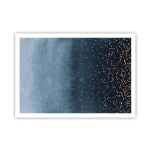Plagát - Kompozícia – modrej fázy - 100x70 cm