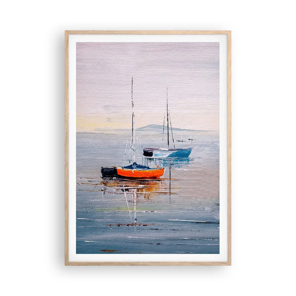 Plagát v ráme zo svetlého duba - Zaslúžený odpočinok - 70x100 cm