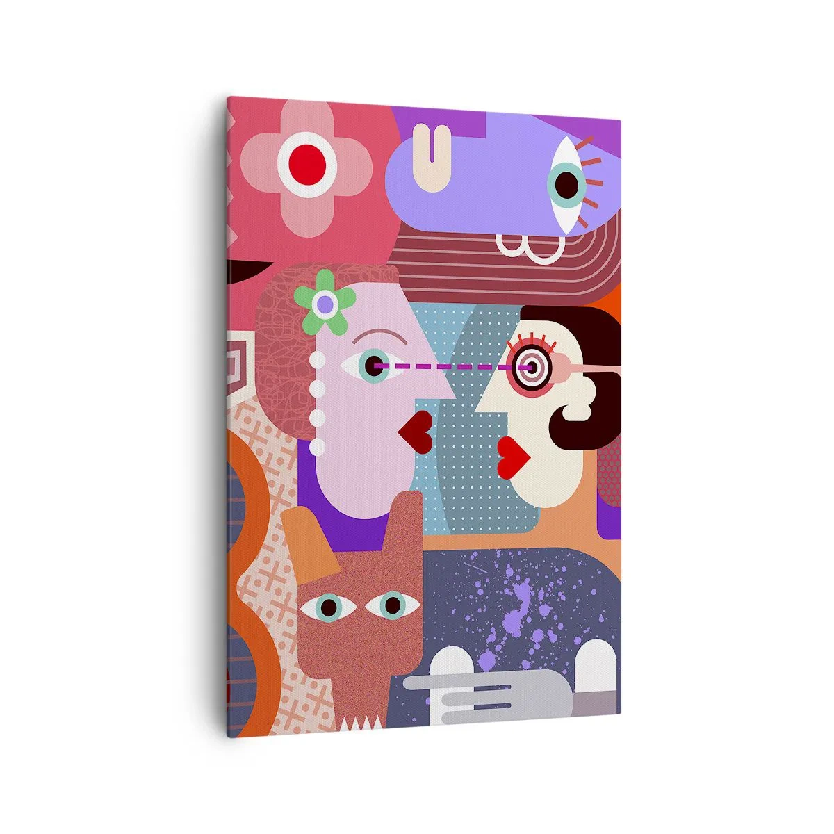 Obraz na plátne - Tvárou v tvár - 70x100 cm