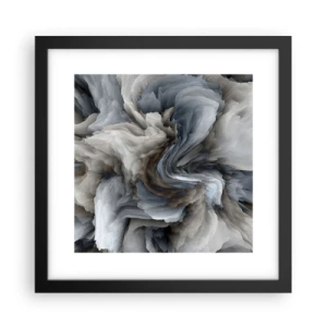 Plagát v čiernom ráme - Kameň a kvet - 30x30 cm