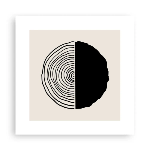 Plagát - Pol na pol - 30x30 cm