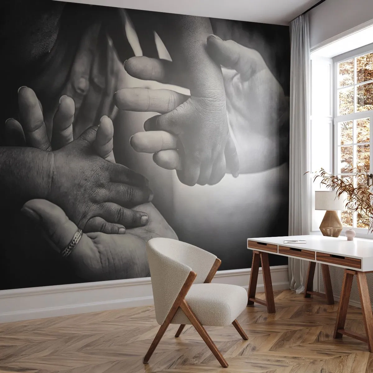 Fototapeta Premium Canvas - Byť človekom - Ruky, Ľudia, Láska - 250x175 cm