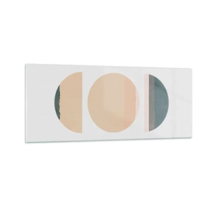 Obraz na skle - Kruh za kruhom - 100x40 cm