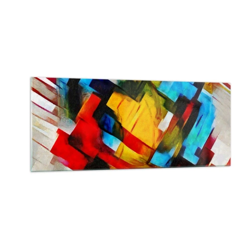 Obraz na skle - Viacfarebný mix - 100x40 cm