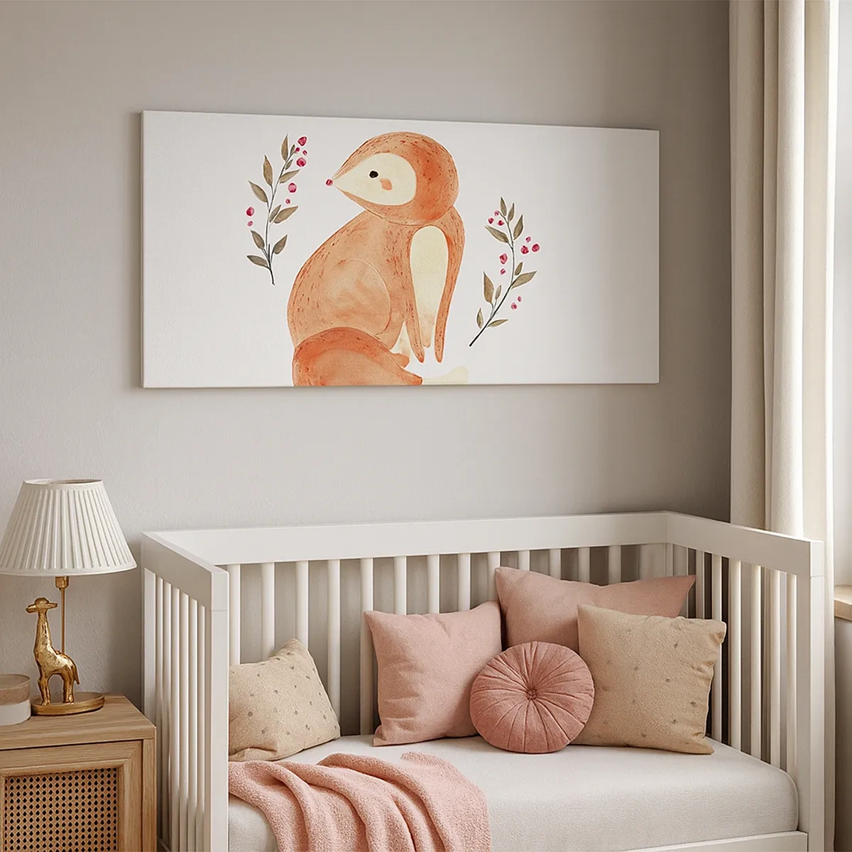 Obraz na plátne - Malý hrdzavec - 30x30 cm