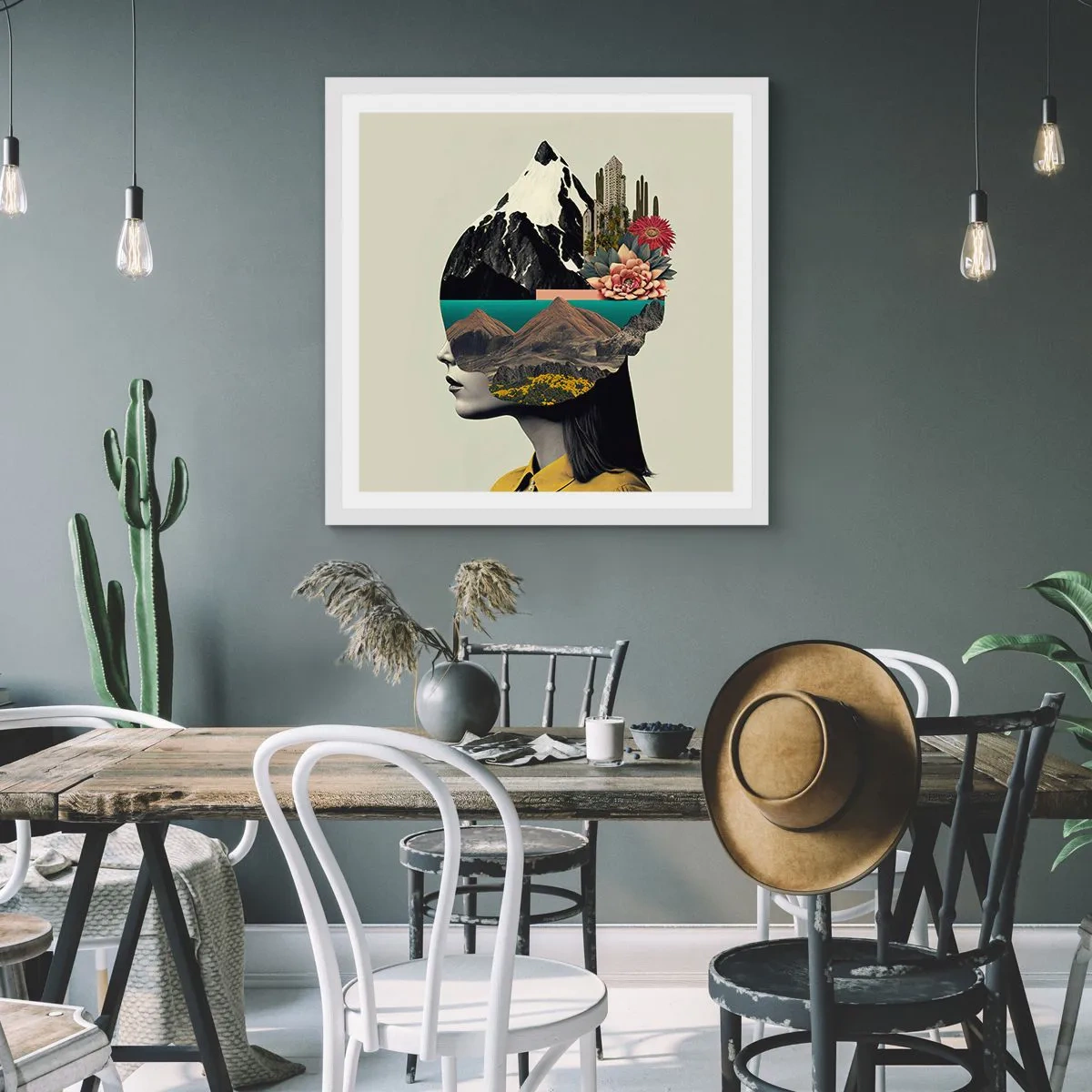 Plagát v bielom ráme - Žena – vždy tajomstvo - 60x60 cm