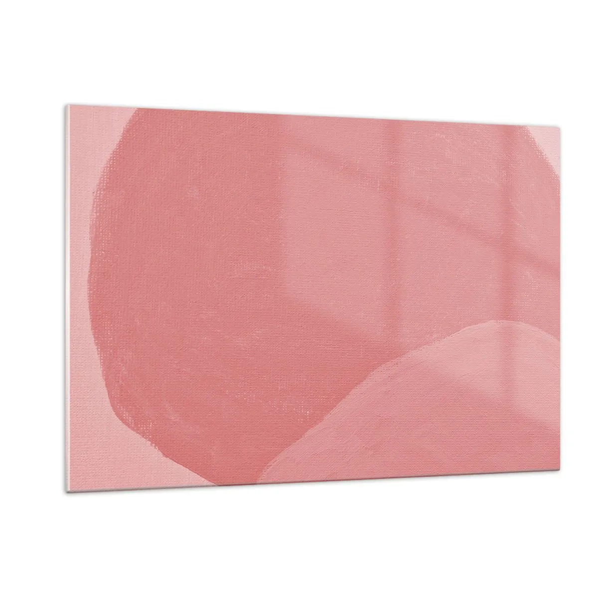 Obraz na skle - Organická kompozícia v ružovej - 120x80 cm