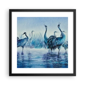 Plagát v čiernom ráme - Ranné stretnutie - 40x40 cm