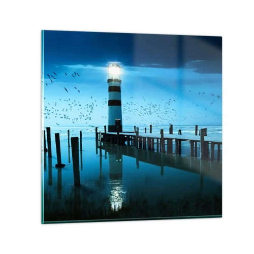 Obraz na skle - A nebojíš sa tmy - 50x50 cm