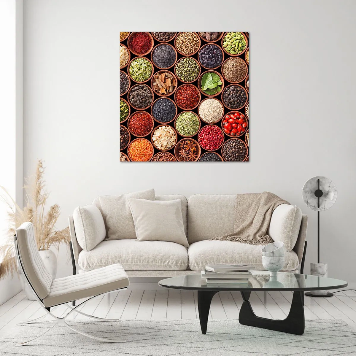 Obraz na skle - Všetky chute sveta - 60x60 cm