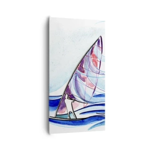 Obraz na plátne - S vetrom v rytme vĺn - 65x120 cm