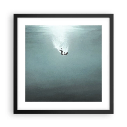 Plagát v čiernom ráme - V objatí oceánu - 40x40 cm