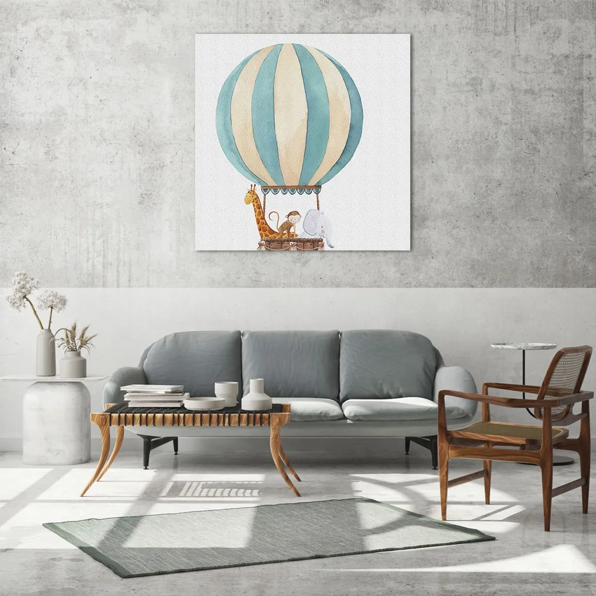 Obraz na skle - Fantastický výlet - 60x60 cm