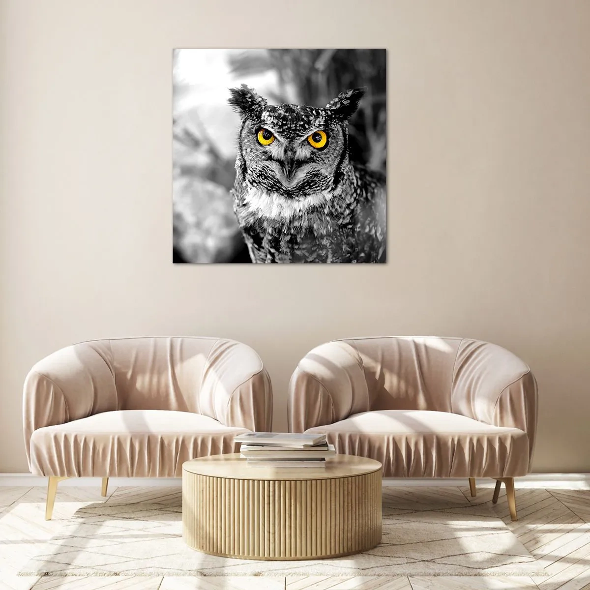 Obraz na skle - Nič sa neschová - 60x60 cm