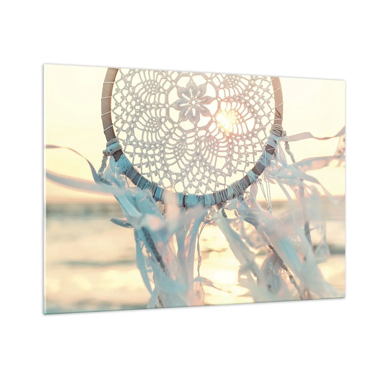 Obraz na skle - Čipkový totem - 100x70 cm