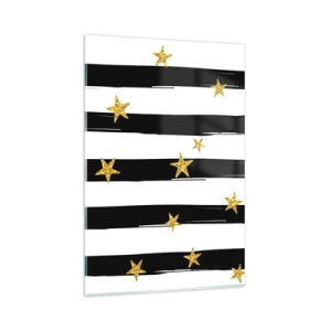 Obraz na skle - Všetci sme sa narodili pod šťastnou hviezdou - 80x120 cm