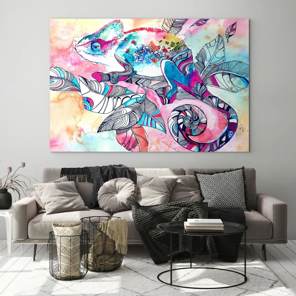 Obraz na skle - Farebný ako náš svet - 120x80 cm