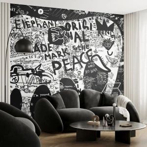 Fototapeta Premium Canvas - Bohatý svet ulice - Graffiti, Kus, Grafika - 250x175 cm