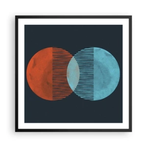 Plagát v čiernom ráme - Astronomická fantázia - 60x60 cm