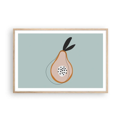 Plagát v ráme zo svetlého duba - Prenikanie do podstaty vecí - 91x61 cm