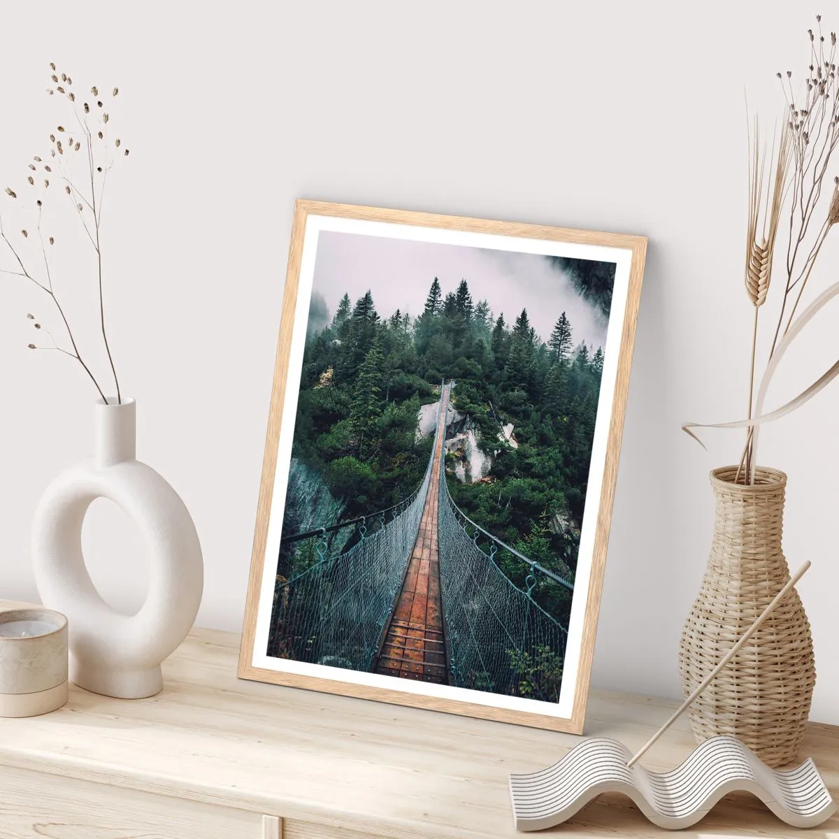 Plagát v ráme zo svetlého duba - Len pre orlov - 50x70 cm