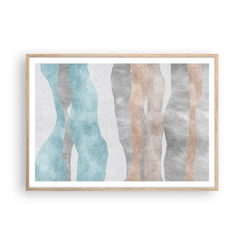 Plagát v ráme zo svetlého duba - Štúdia blízkosti - 100x70 cm