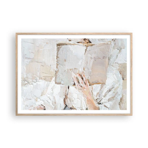 Plagát v ráme zo svetlého duba - V inom svete - 100x70 cm