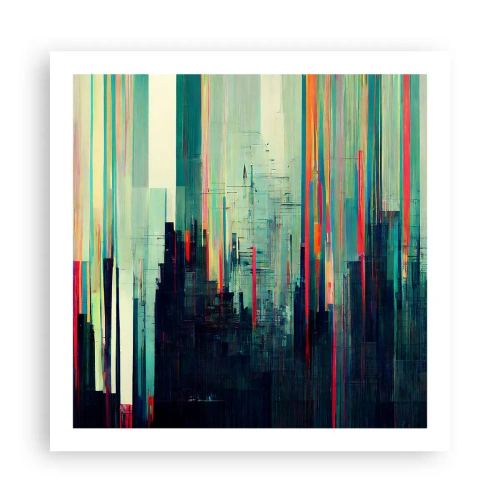 Plagát - Futuristické mesto - 60x60 cm