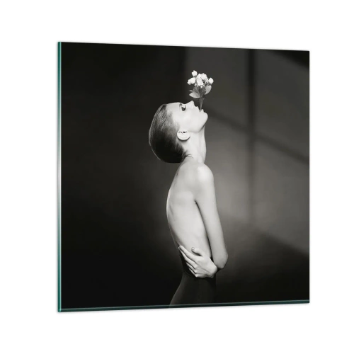 Obraz na skle - Excentrická elegancia - 50x50 cm