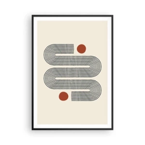 Plagát v čiernom ráme - Od začiatku do konca - 70x100 cm