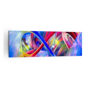 Obraz na plátne - Tanec farieb - 160x50 cm