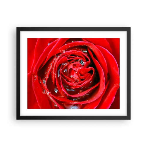 Plagát v čiernom ráme - V kvapkách rosy - 50x40 cm