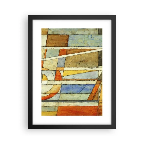 Plagát v čiernom ráme - Kubizmus na stavbe - 30x40 cm