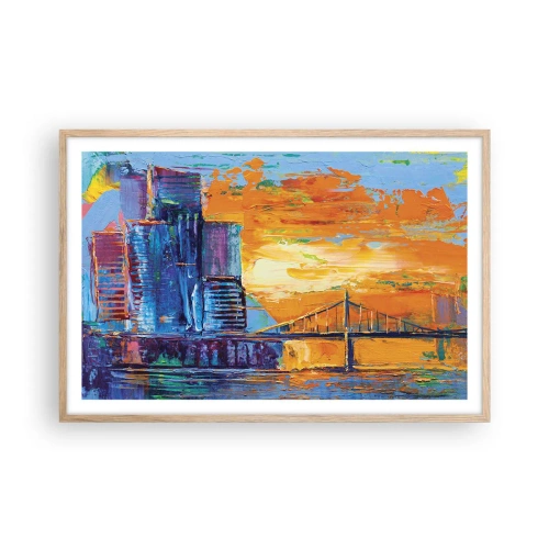 Plagát v ráme zo svetlého duba - Kultúra a príroda - 91x61 cm