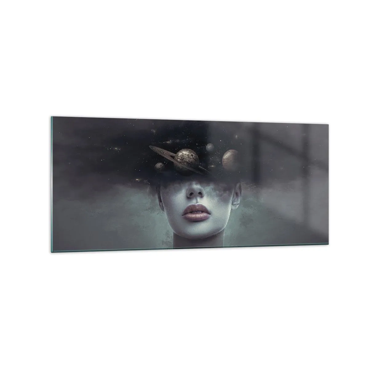 Obraz na skle - A planéty… - 120x50 cm