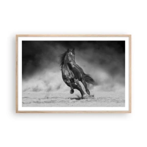 Plagát v ráme zo svetlého duba - Hodné samotného emira - 91x61 cm