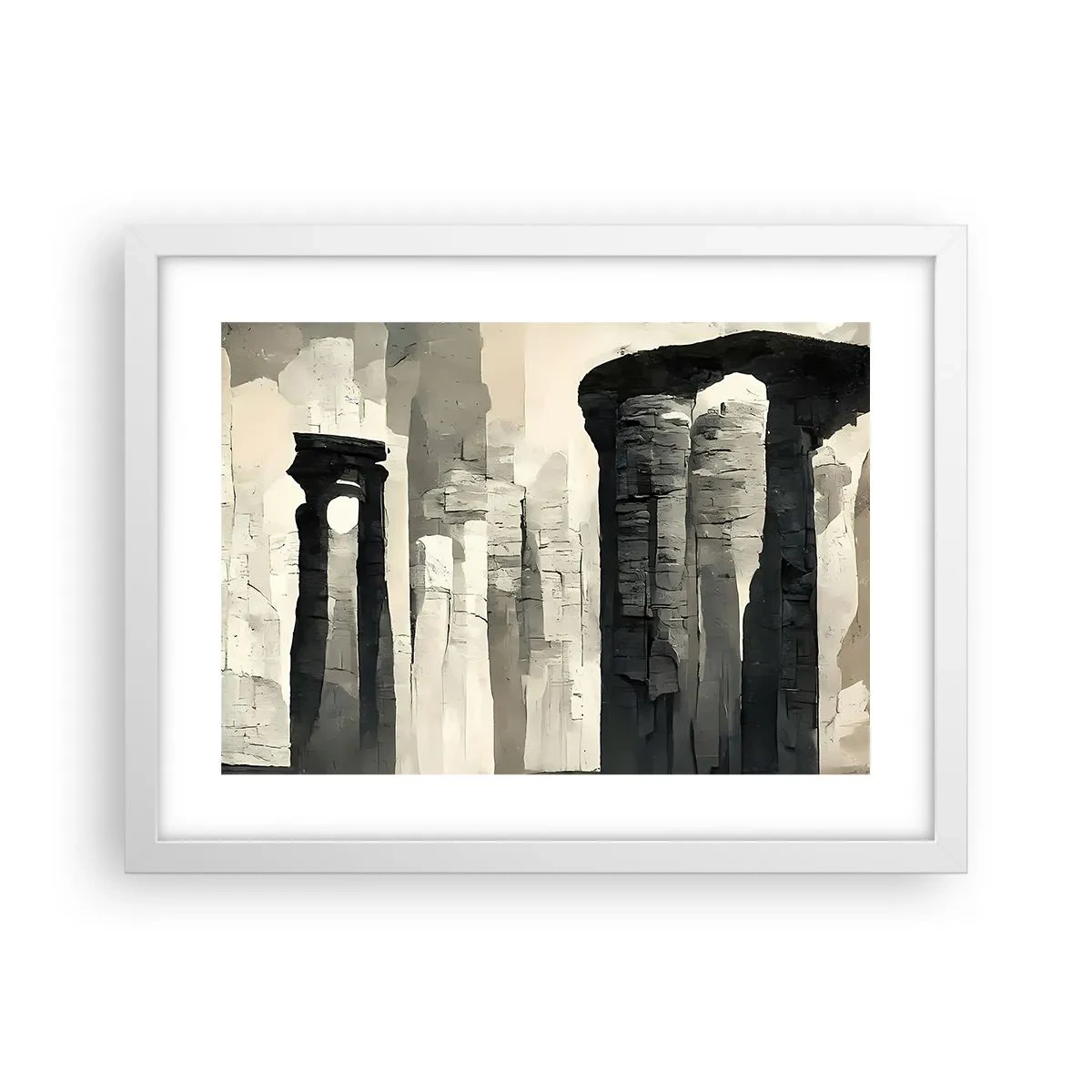 Plagát v bielom ráme - Majestátnosť starožitnosti - 40x30 cm