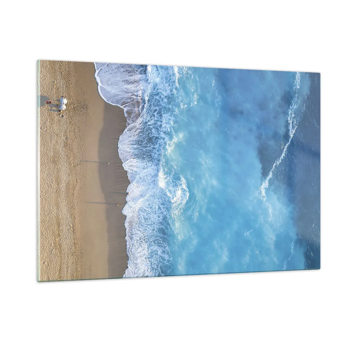 Obraz na skle - Sila modrej - 120x80 cm