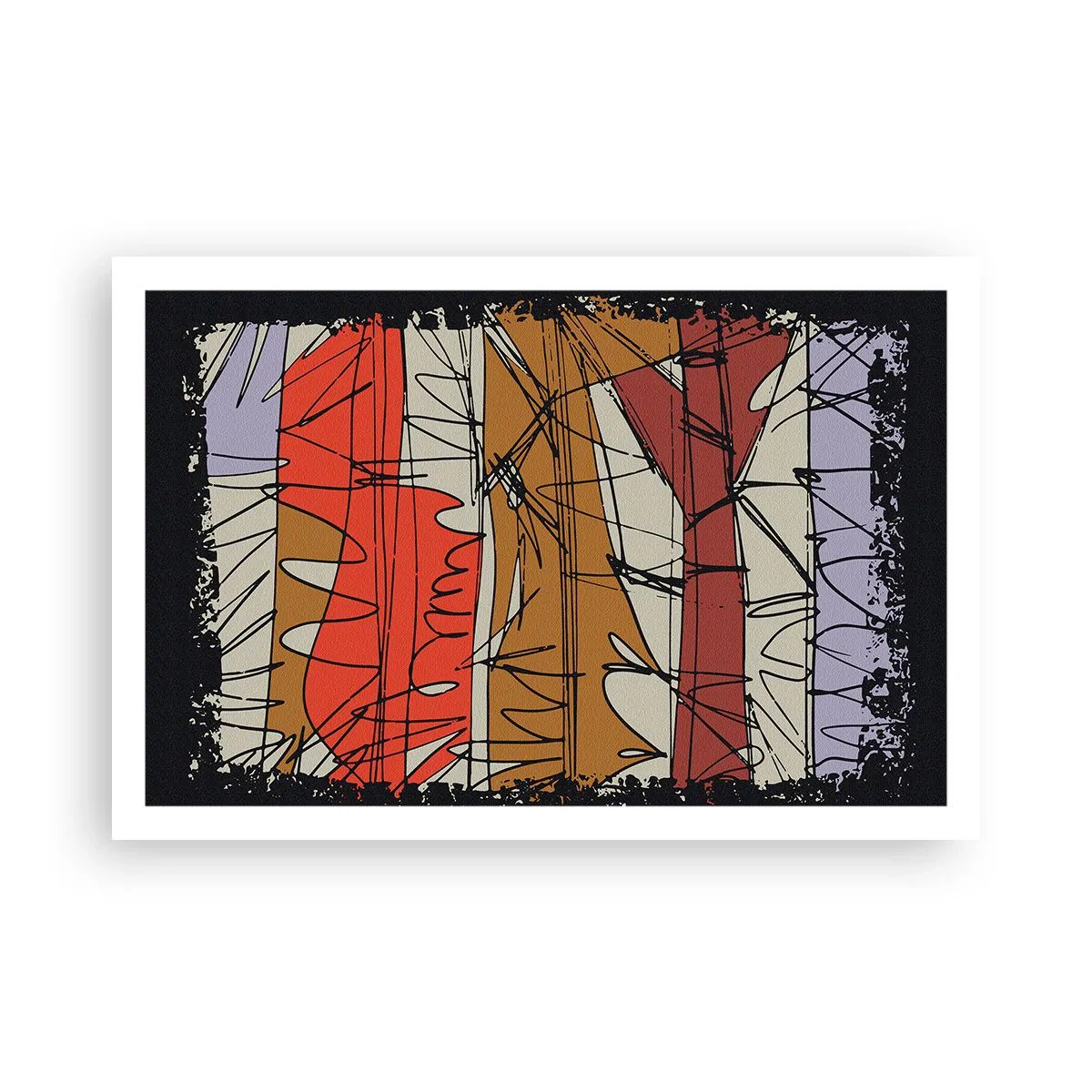 Plagát - Spontánna kompozícia - 91x61 cm