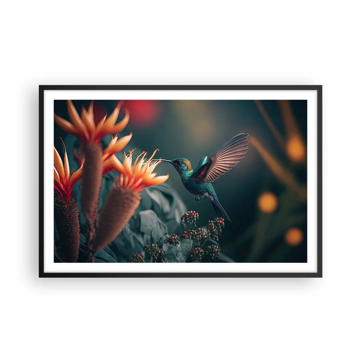 Plagát v čiernom ráme - Skutočne pestrý život - 91x61 cm