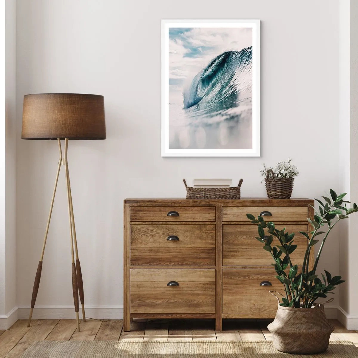 Plagát v bielom ráme - Vodná špička - 61x91 cm