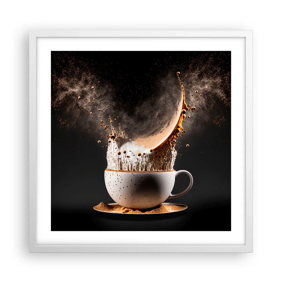 Plagát v bielom ráme - Explózia chuti - 50x50 cm