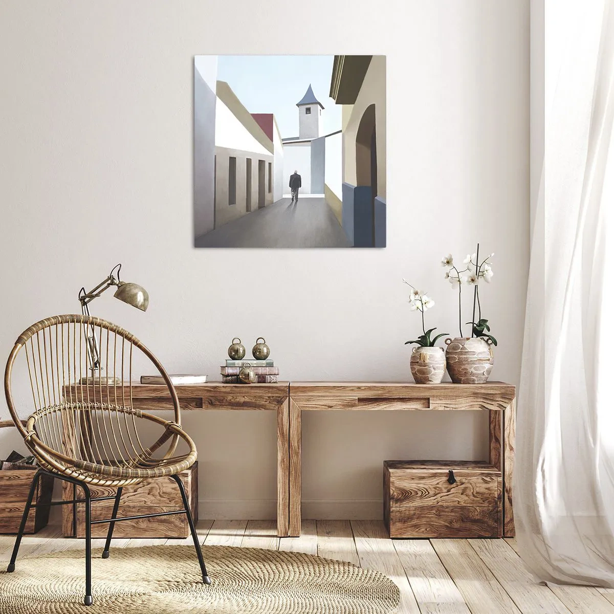 Obraz na plátne - Slnečná prechádzka - 30x30 cm